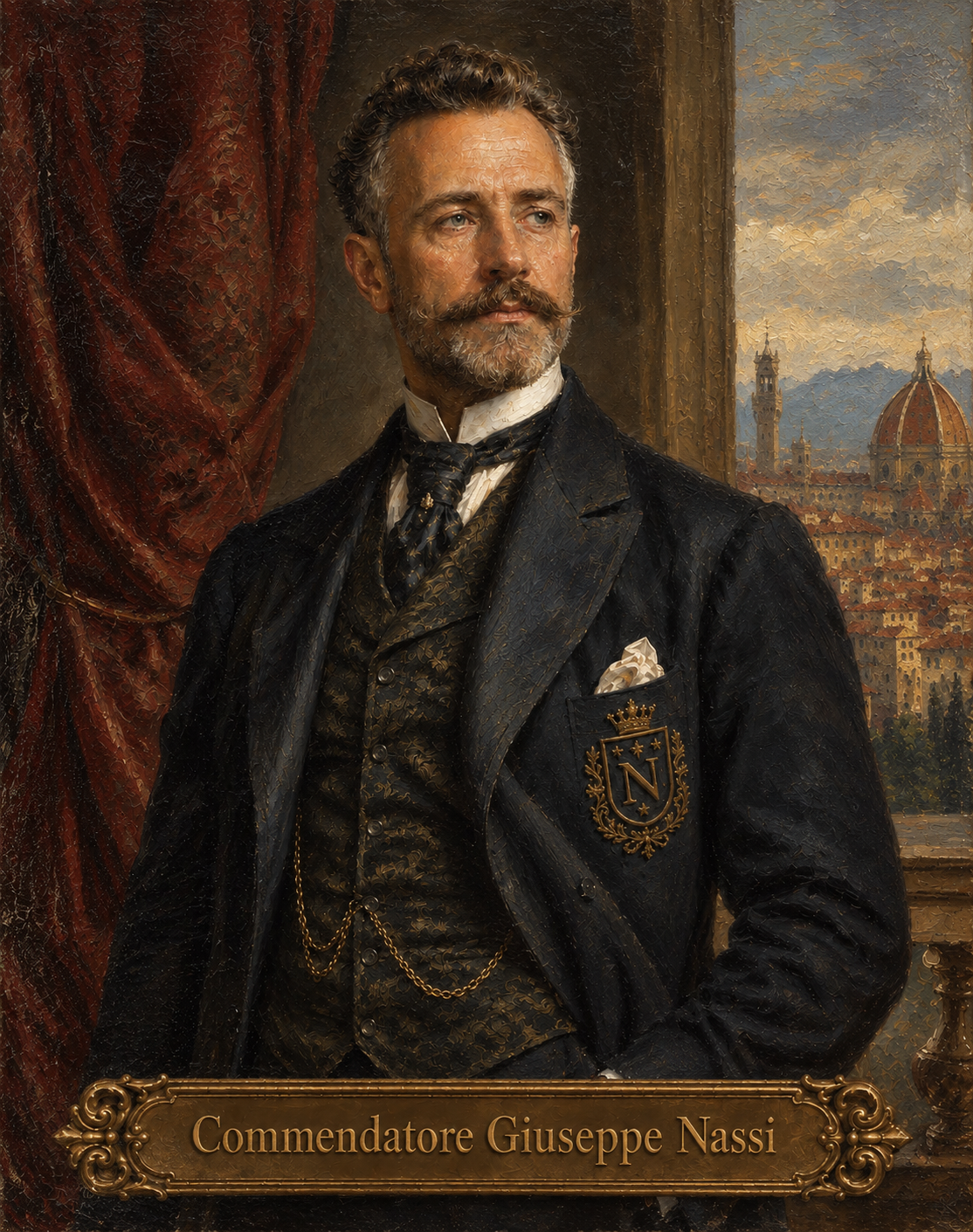 Commendatore Giuseppe Nassi — oil portrait c.1893